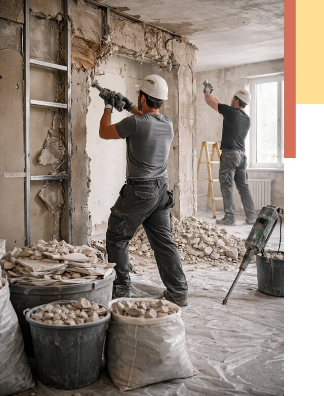 Демонтажные работы в Пугачеве от 2743 руб. — услуги и цена под ключ | ОТДЕЛОЧНИК-Пгч