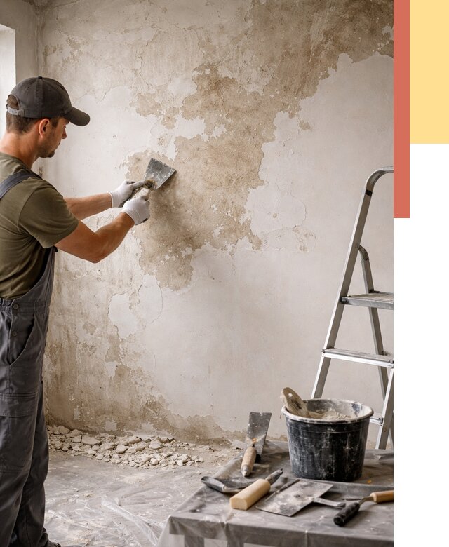 Снятие старой шпаклевки в Пугачеве от 1880 руб. — быстро и недорого | ОТДЕЛОЧНИК-Пгч