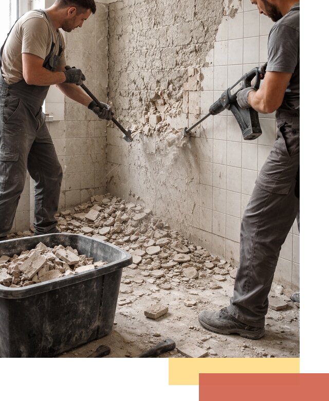 Демонтаж плитки со стен в Пугачеве быстро и аккуратно