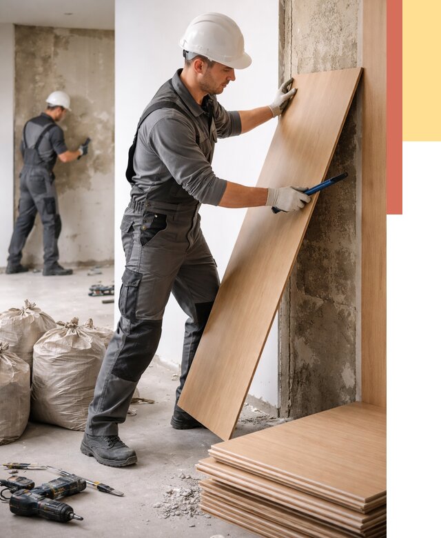 Демонтаж стеновых панелей в Пугачеве от 3556 руб. за м² быстро и недорого | ОТДЕЛОЧНИК-Пгч