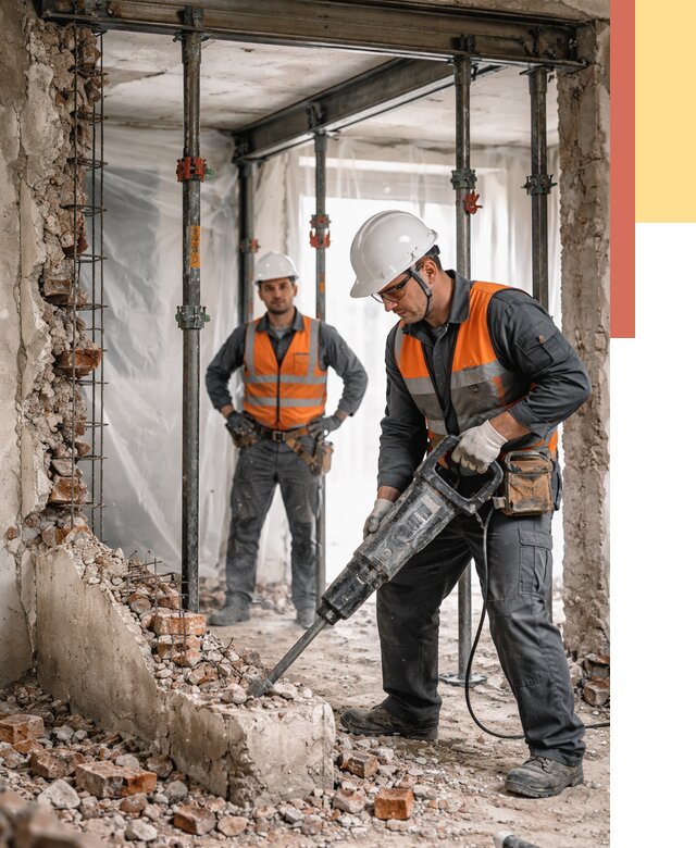 Снос несущих стен в Пугачеве от 10414 руб. — демонтаж несущей стены под ключ | ОТДЕЛОЧНИК-Пгч