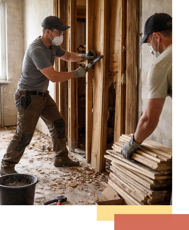 Демонтаж деревянных перегородок в Пугачеве быстро и аккуратно