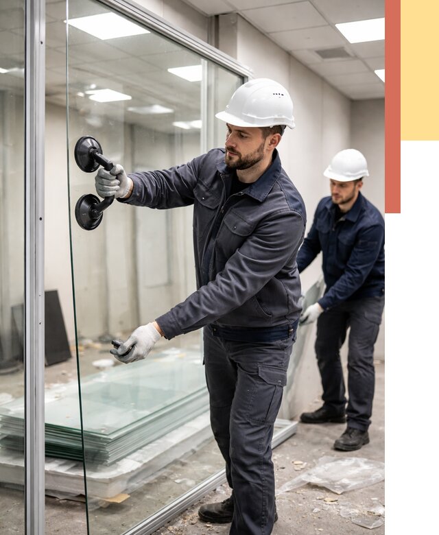 Демонтаж стеклянных перегородок в Пугачеве от 3251 руб. — быстро и недорого | ОТДЕЛОЧНИК-Пгч