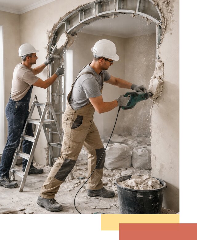 Демонтаж гипсокартонной арки в Пугачеве быстро и аккуратно