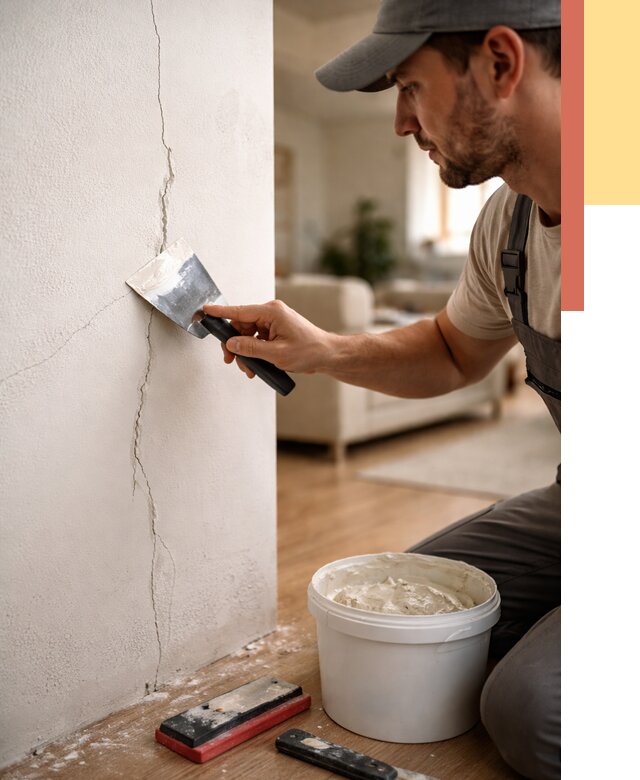 Заделка трещин и сколов в Пугачеве от 2489 руб. — быстро и недорого | ОТДЕЛОЧНИК-Пгч