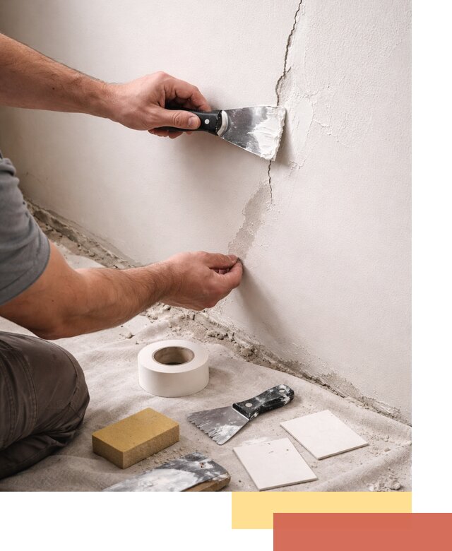 Заделка трещин и сколов в стенах и потолках в Пугачеве