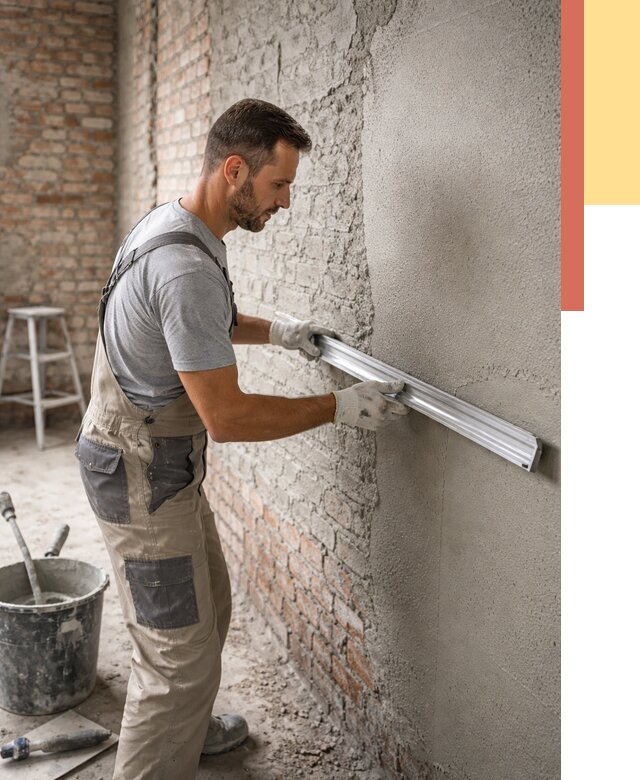 Штукатурка кирпичных стен в Пугачеве от 4572 руб/м2 — быстро и недорого | ОТДЕЛОЧНИК-Пгч