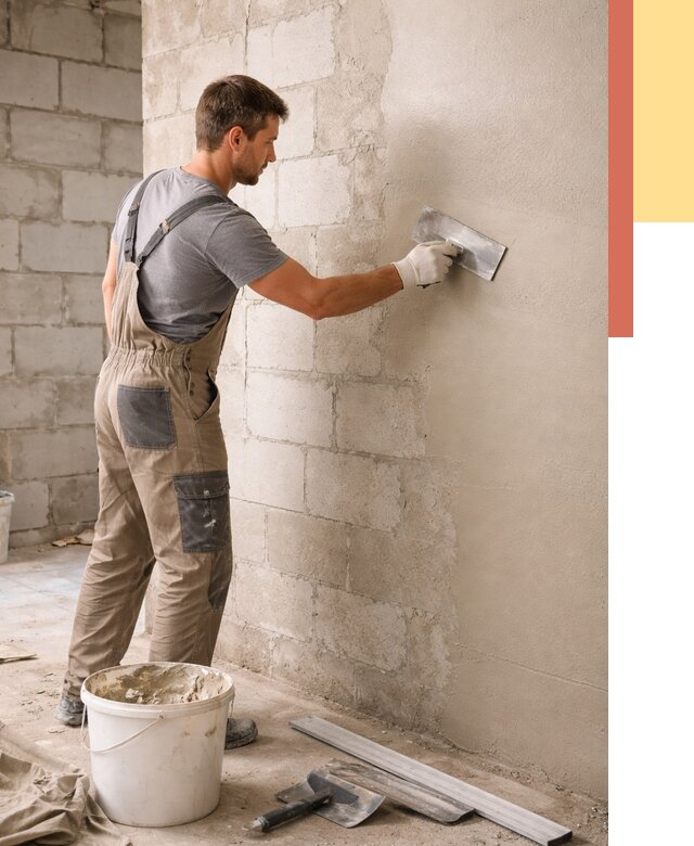 Штукатурка стен из газобетона в Пугачеве от 2134 руб./м2 — быстро и недорого | ОТДЕЛОЧНИК-Пгч