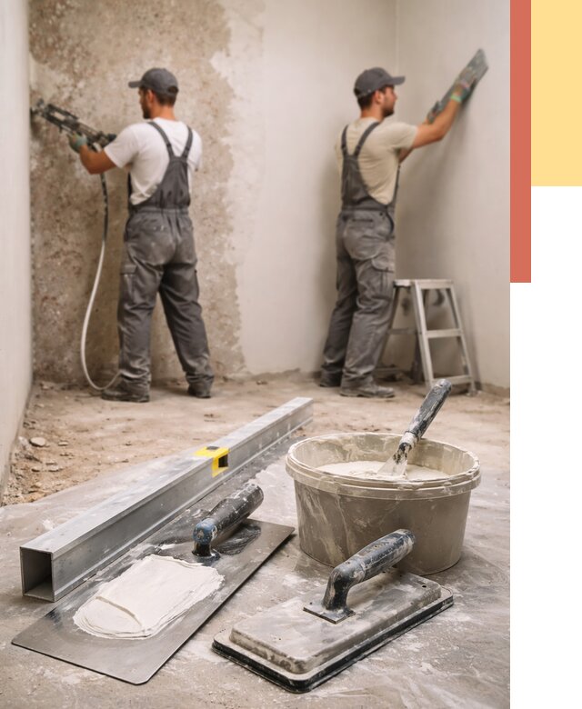 Штукатурка стен под обои в Пугачеве от 4572 руб./м2 — выравнивание под обои | ОТДЕЛОЧНИК-Пгч