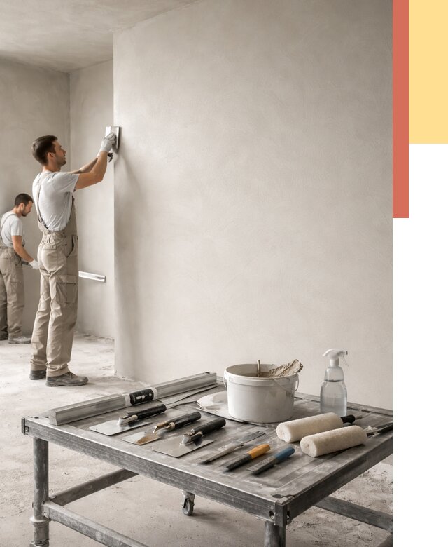 Штукатурка стен под покраску в Пугачеве от 4572 руб./м² — качественно и недорого | ОТДЕЛОЧНИК-Пгч