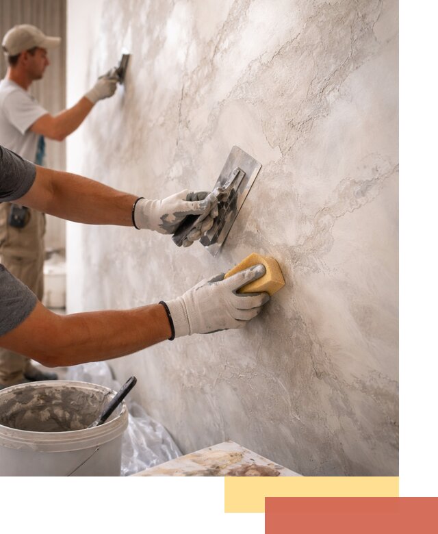 Декоративная штукатурка под мрамор в Пугачеве для стен и потолков