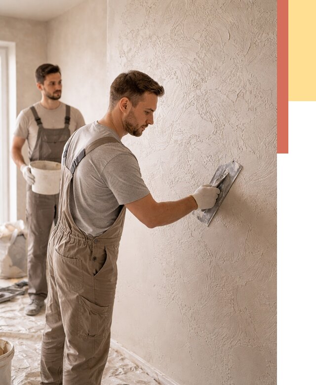 Фактурная штукатурка стен в Пугачеве от 4267 руб./м² — заказать под ключ | ОТДЕЛОЧНИК-Пгч