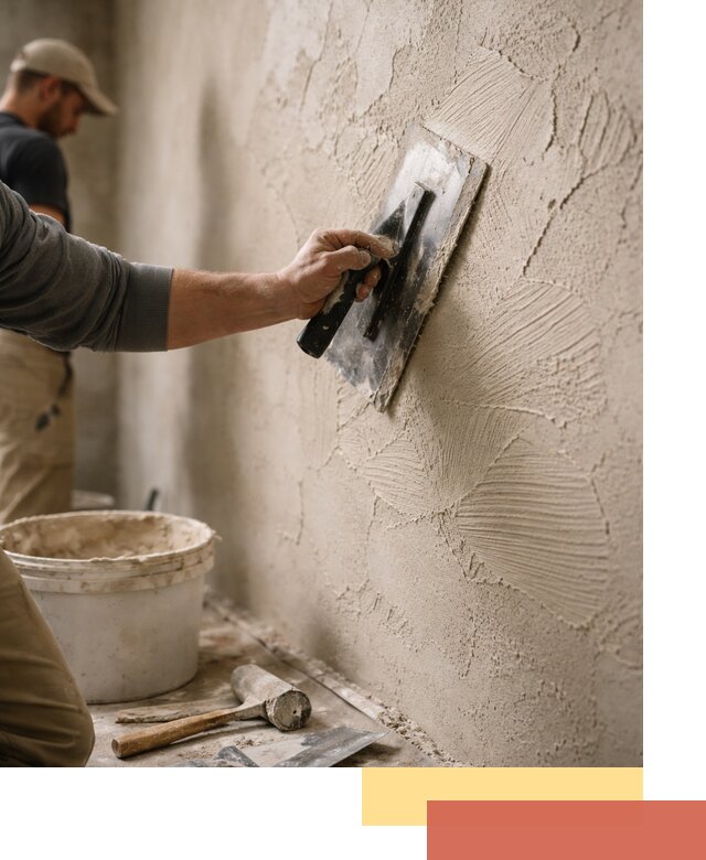 Фактурная штукатурка стен в Пугачеве — монтаж, отделка, реставрация