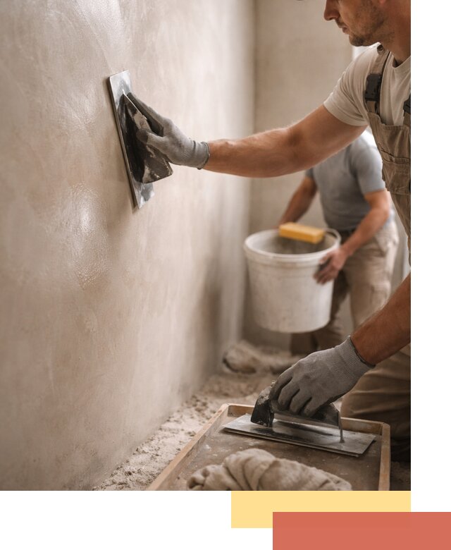 Нанесение марокканской штукатурки таделакт в Пугачеве