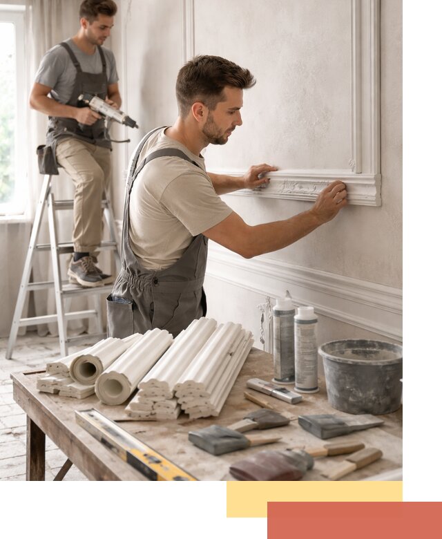 Монтаж лепнины на стены в Пугачеве профессионально и качественно