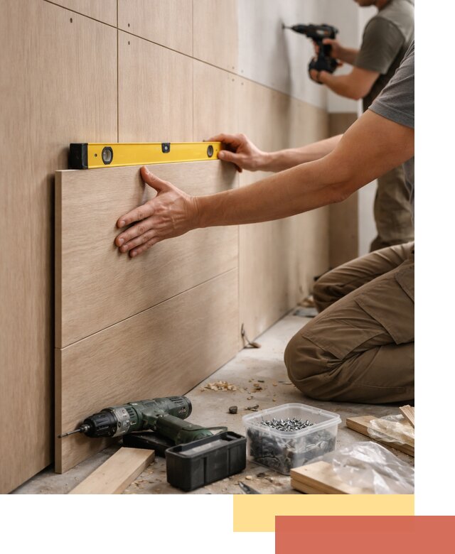 Профессиональный монтаж МДФ панелей на стены в Пугачеве