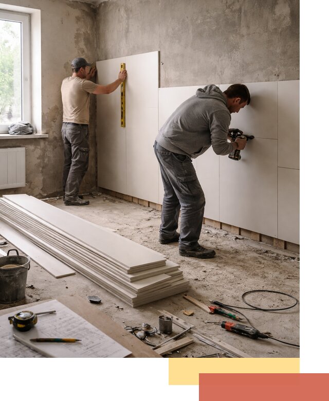 Монтаж ПВХ панелей на стены в Пугачеве качественно и быстро