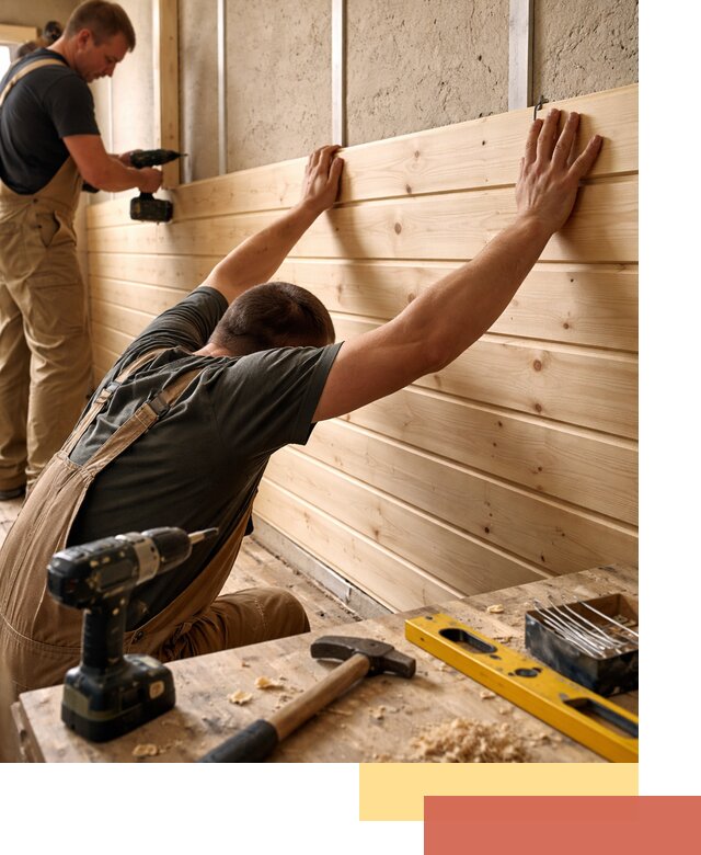 Монтаж деревянной вагонки на стены в Пугачеве быстро и качественно