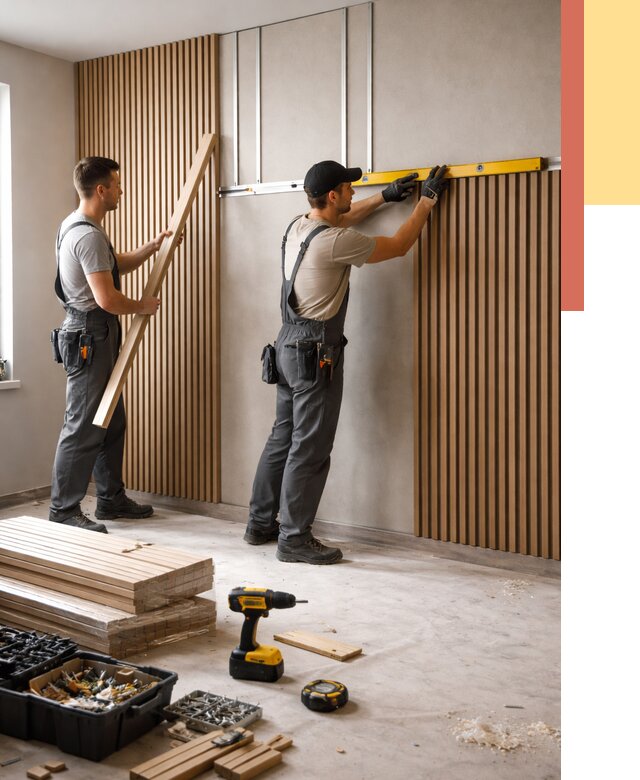 Монтаж реечных панелей на стены в Пугачеве от 1219 руб. — быстро и недорого | ОТДЕЛОЧНИК-Пгч