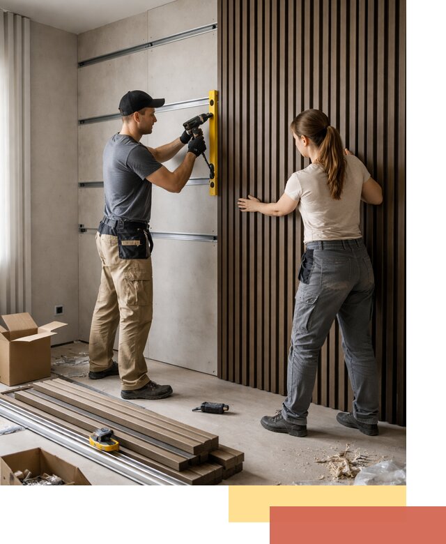 Монтаж реечных панелей на стены в Пугачеве