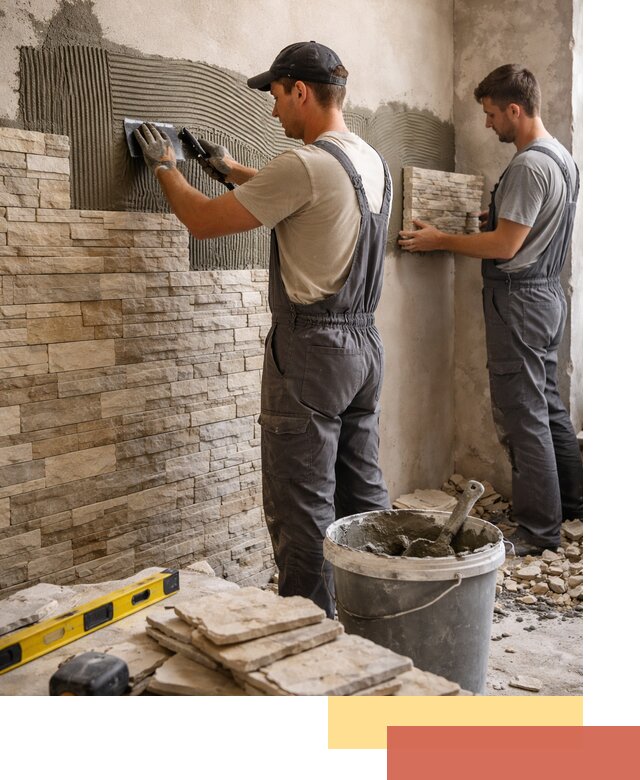 Монтаж искусственного камня в Пугачеве — облицовка стен и фасадов