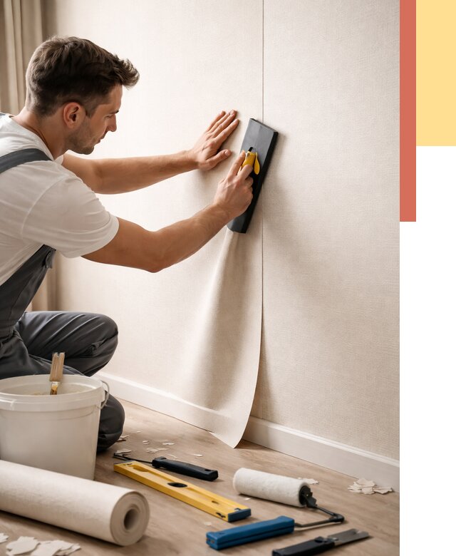 Поклейка виниловых обоев в Пугачеве от 4572 руб. | Быстро и недорого — ОТДЕЛОЧНИК-Пгч