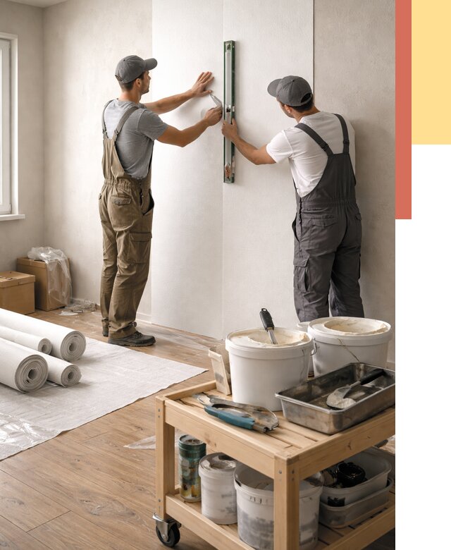 Поклейка стеклообоев в Пугачеве от 6604 руб. за м2 — быстро и недорого | ОТДЕЛОЧНИК-Пгч