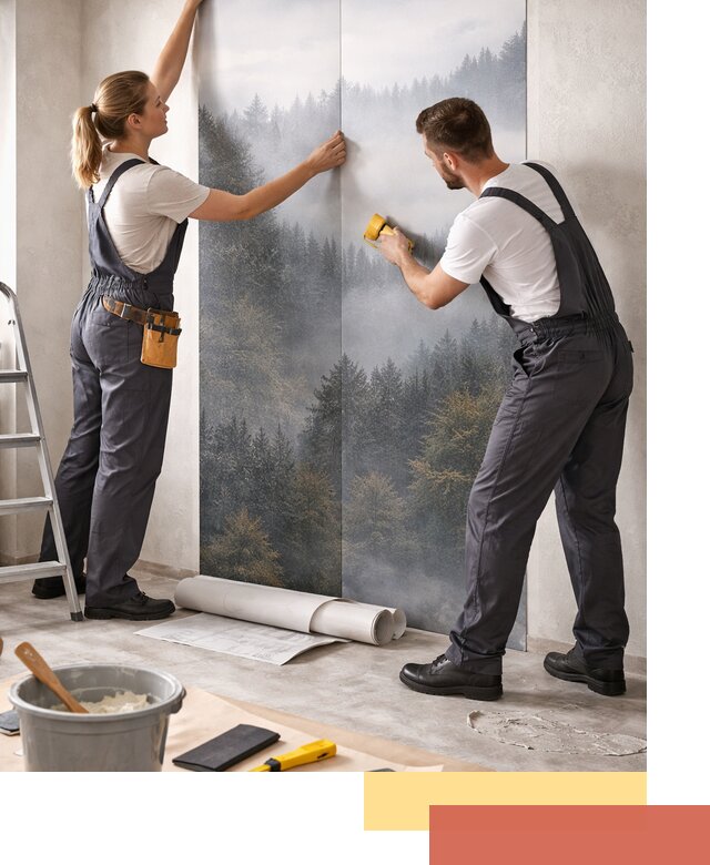 Поклейка фотообоев профессионально в Пугачеве под ключ