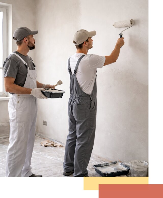 Покраска стен водоэмульсионной краской в Пугачеве