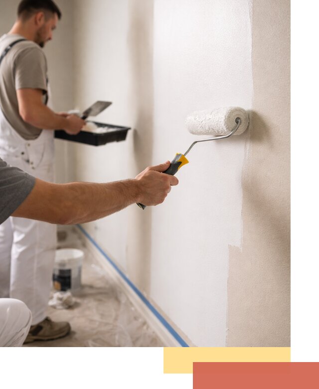 Покраска стен акриловой краской профессионально в Пугачеве