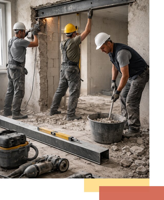 Создание проемов в стенах и несущих конструкциях в Пугачеве