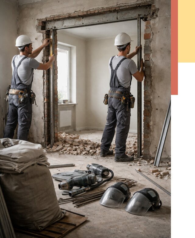 Расширение дверного проема в Пугачеве от 12700 руб. под ключ | ОТДЕЛОЧНИК-Пгч