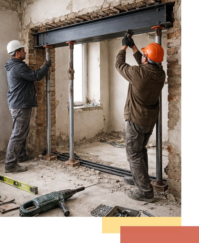 Усиление проема в стене в Пугачеве для расширения и безопасности