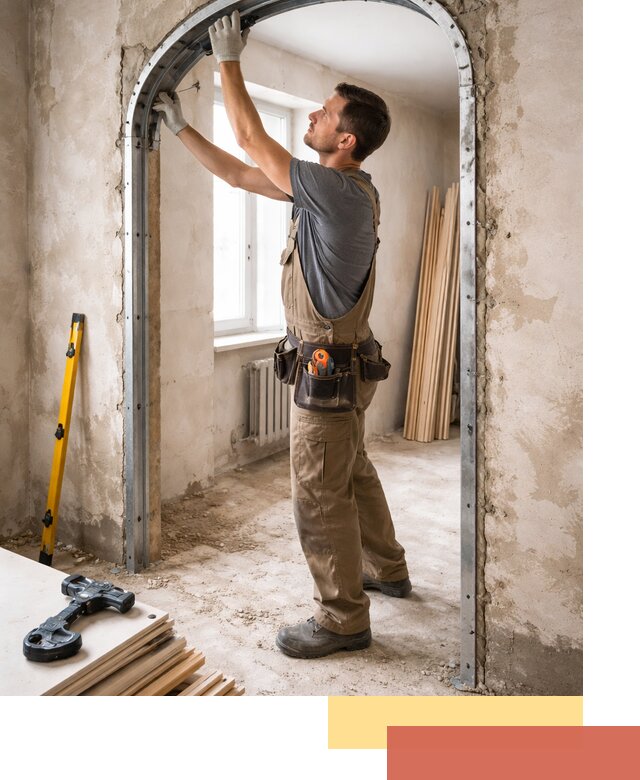 Устройство арочного проема в Пугачеве под ключ