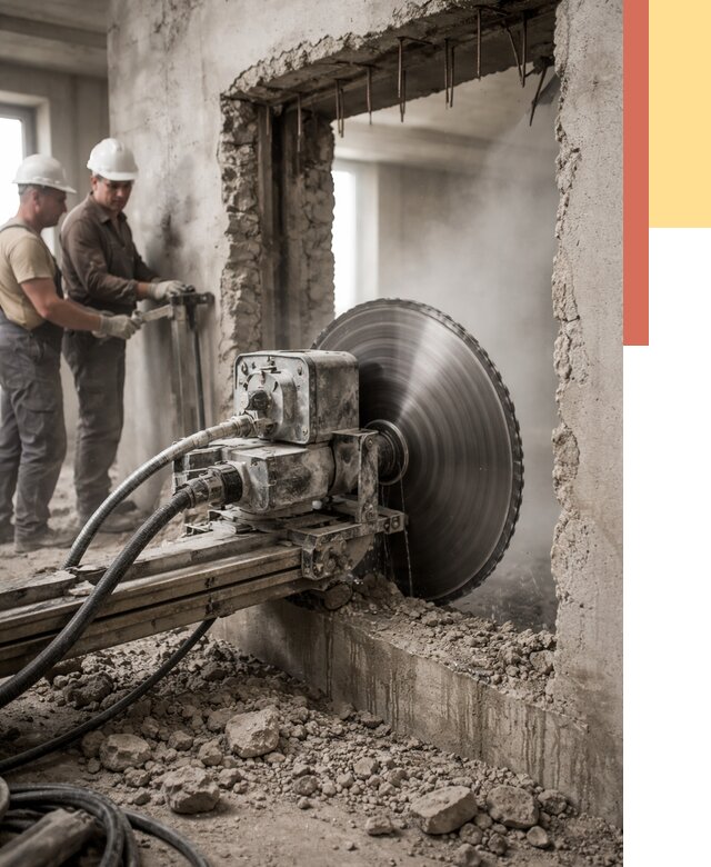 Алмазная резка проемов в Пугачеве от 4572 руб. быстро и недорого | ОТДЕЛОЧНИК-Пгч