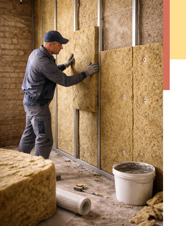 Утепление стен минватой в Пугачеве от 1372 руб./м2 — недорого и быстро | ОТДЕЛОЧНИК-Пгч