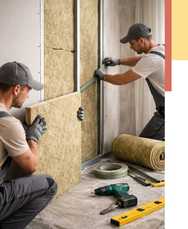 Шумоизоляция стен в Пугачеве под ключ от 1880 руб. | ОТДЕЛОЧНИК-Пгч