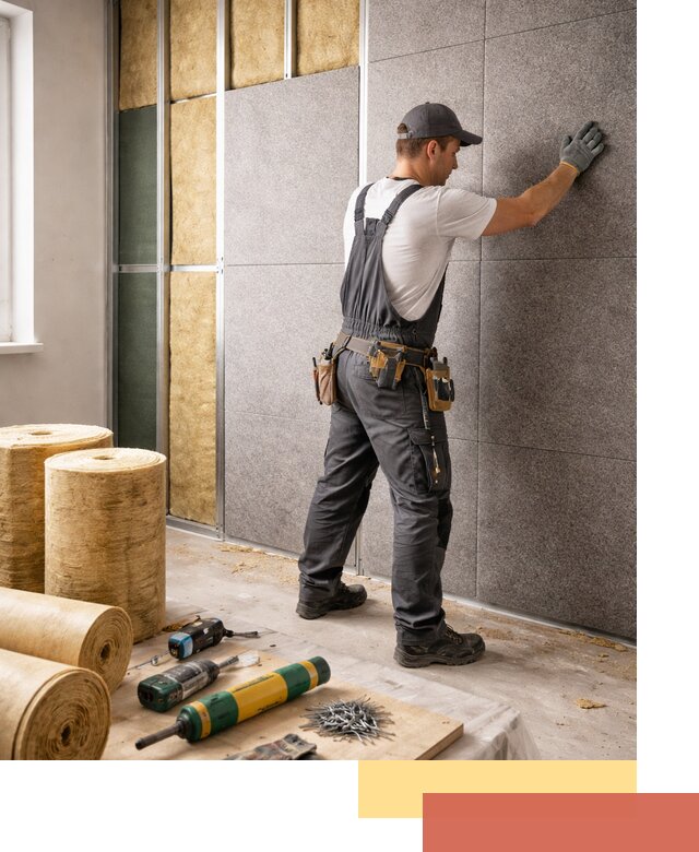 Профессиональная шумоизоляция стен в Пугачеве для квартиры и офиса