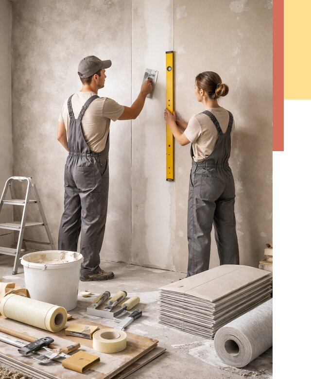 Отделка стен в Пугачеве от 1524 руб/м² — недорого, быстро, под ключ | ОТДЕЛОЧНИК-Пгч