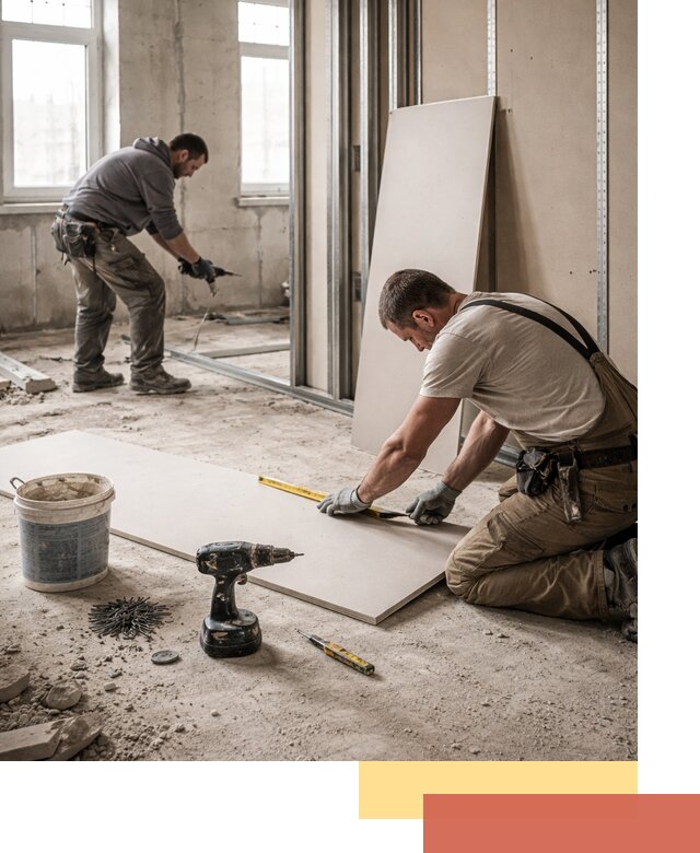 Кладка перегородок из ПГП под ключ в Пугачеве