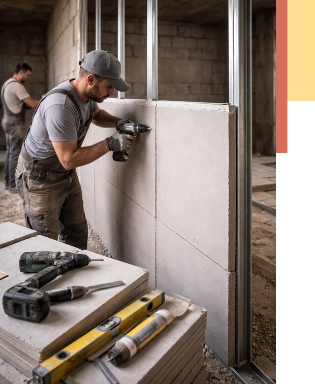 Кладка влагостойких перегородок ПГП в Пугачеве от 1219 руб. под ключ | ОТДЕЛОЧНИК-Пгч