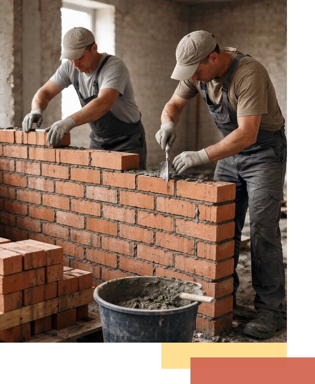 Кладка кирпичных перегородок под ключ в Пугачеве