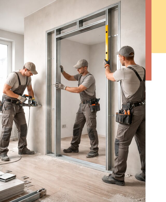 Устройство дверного проема в перегородке в Пугачеве от 4572 руб. под ключ | ОТДЕЛОЧНИК-Пгч