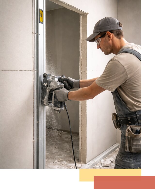 Устройство дверного проема в перегородке в Пугачеве