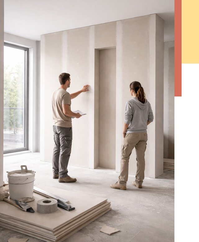 Зонирующая перегородка из гипсокартона в Пугачеве от 2845 руб. под ключ | ОТДЕЛОЧНИК-Пгч