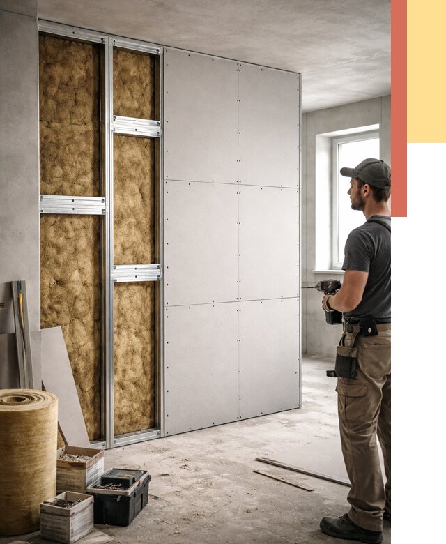 Усиленная перегородка под навеску в Пугачеве от 13005 руб. — монтаж под ключ | ОТДЕЛОЧНИК-Пгч