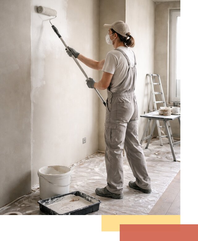 Покраска перегородок из гипсокартона в Пугачеве качественно и недорого