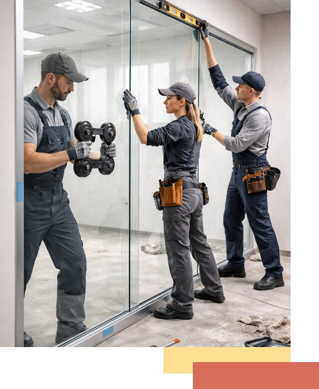 Профессиональный монтаж стеклянных перегородок в Пугачеве