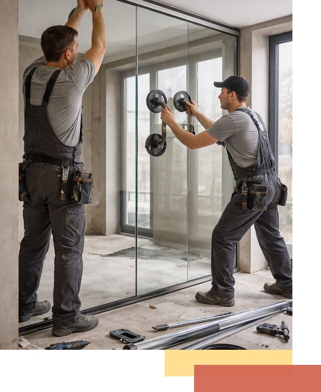 Цельностеклянные перегородки под ключ в Пугачеве