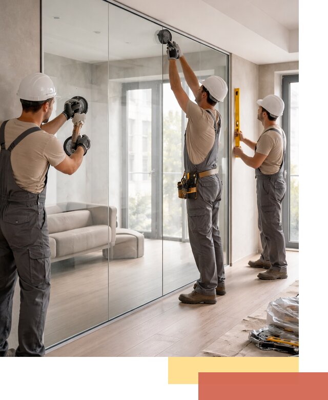 Перегородки из закаленного стекла в Пугачеве для офисов и квартир